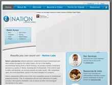 Tablet Screenshot of nationlabs.com